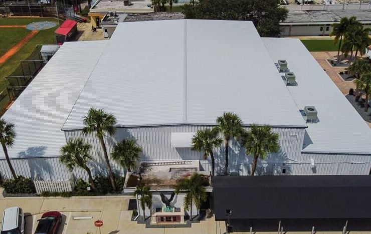 business that received commercial roofing services in florida