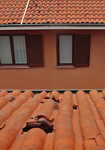 damage assessment during roof inspection in west palm beach