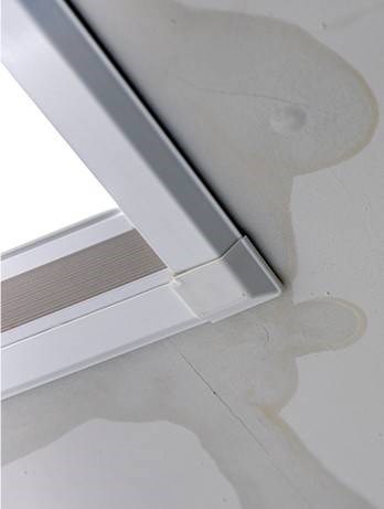 Leaking skylight causing water damage to the ceiling in Florida