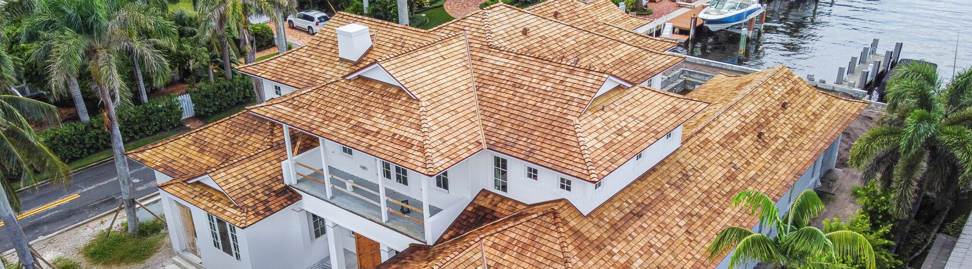 cedar shake roofing installed in west palm beach