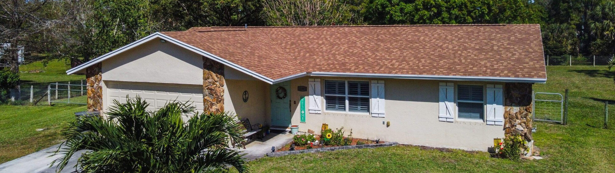 home getting a roof inspection in west palm beach