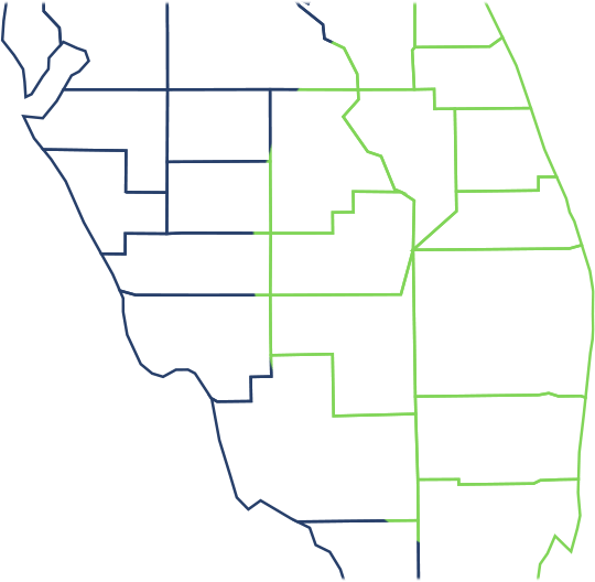 Service Areas Map