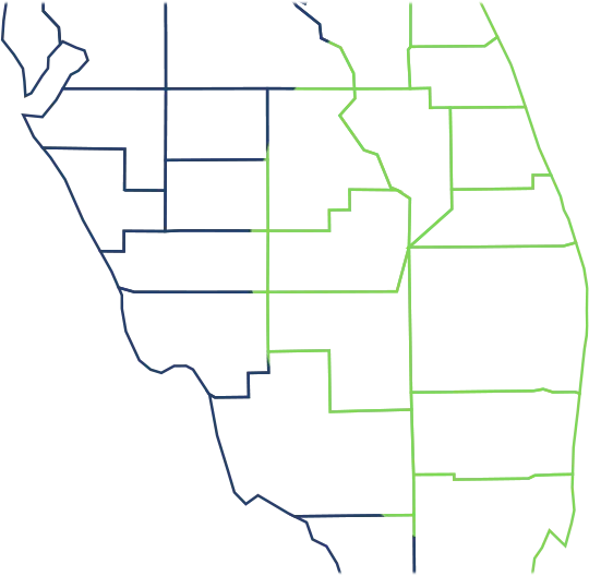 Service Areas Map