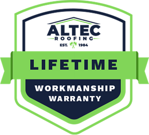 Lifetime Roofing Warranty Badge
